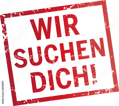 stempel wir suchen dich