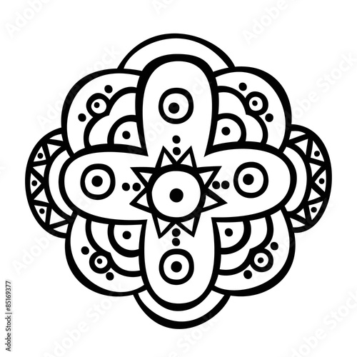 Mandala. Ethnic round ornament. Vector art