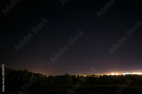 Night starry sky for background.