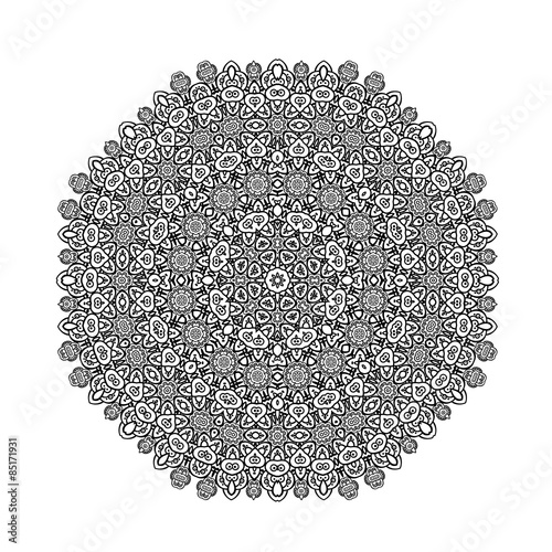 Mandala. Ethnic round ornament. Vector art