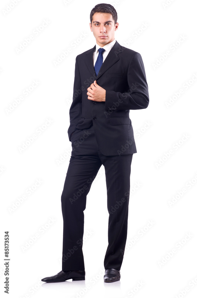 Businessman in formal attire isolated on white Businessman in formal attire isolated on white