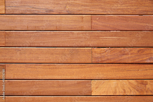 Canvas Print Ipe teak wood decking fence pattern