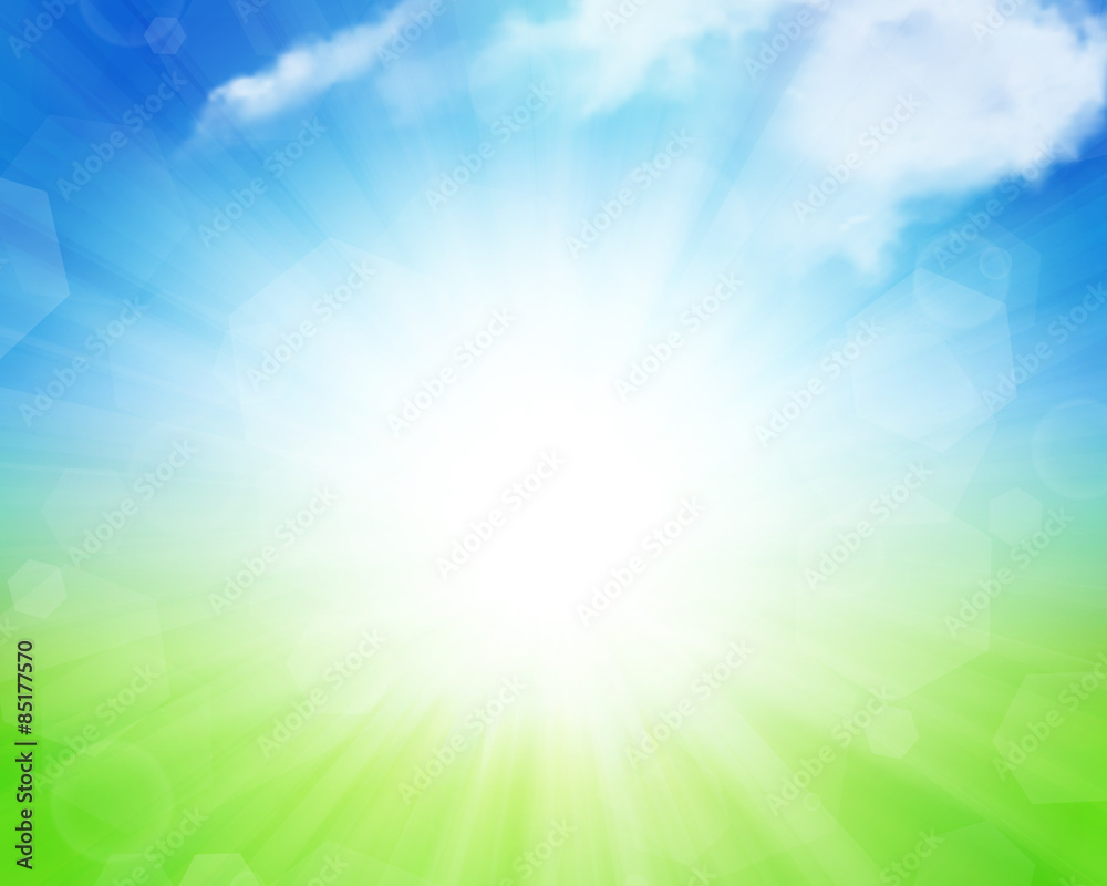 Sunny summer background Sunny summer background
