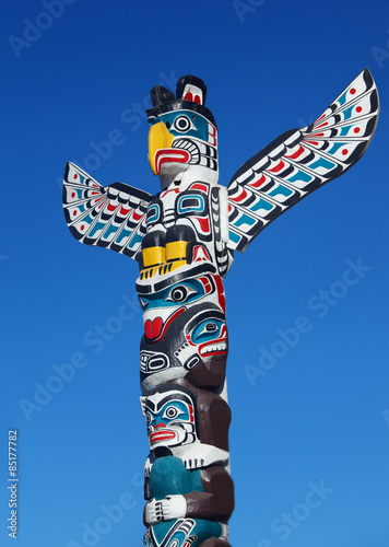 Native American totem pole