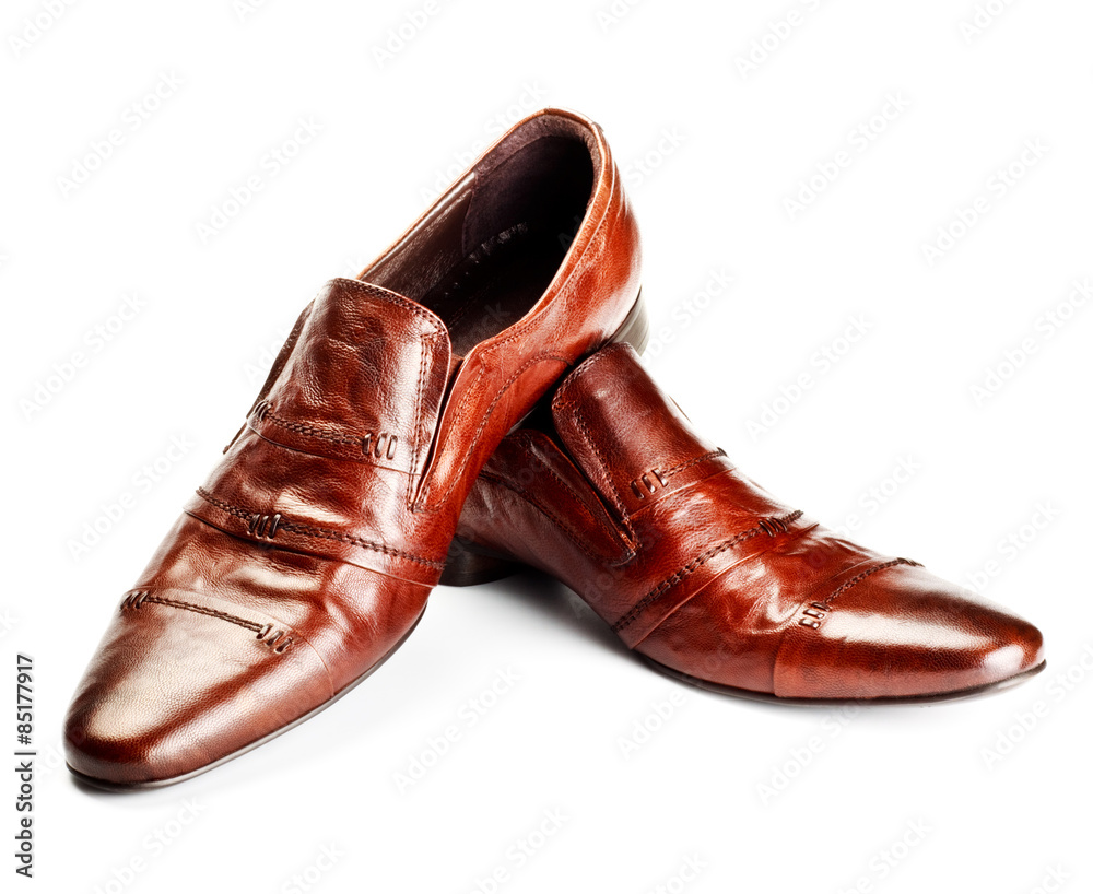 brown shoes