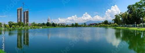 Skyline of Batumi resort in Adjara region, Georgia.