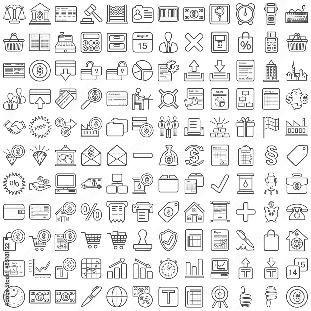 Symbole aus dem Rechnungswesen Symbole aus dem Rechnungswesen
