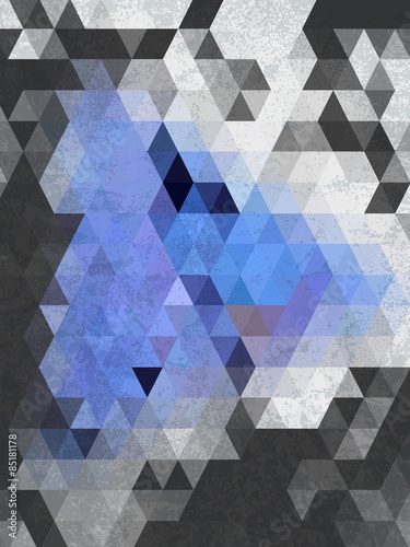 Abstract chacoal gray triangles background © nopgraphic