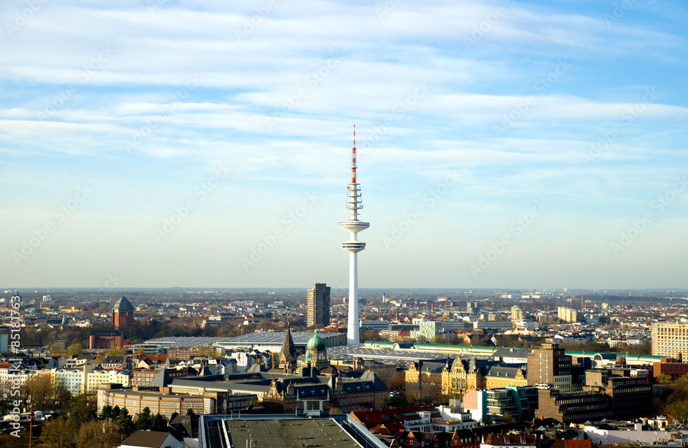 Fototapeta premium Heinrich-Hertz-Turm - Hamburg