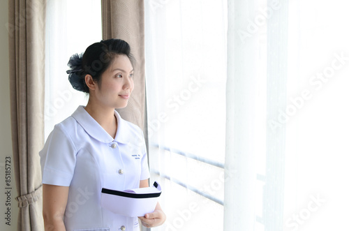 asian female nurse portrait