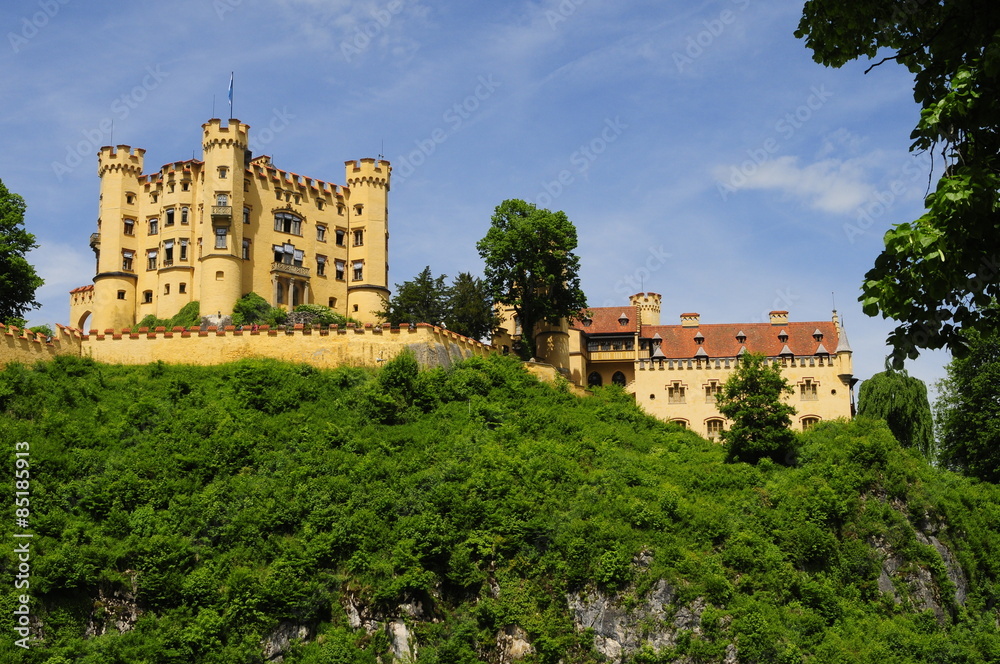Hohenschwangau castle in Bayern, Germany