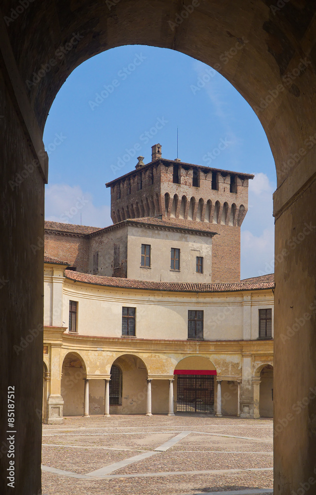 Piazza Castello im Palazzo Ducale / Mantua / Lombardei