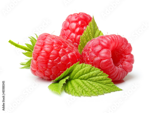 Red berry raspberry isolated