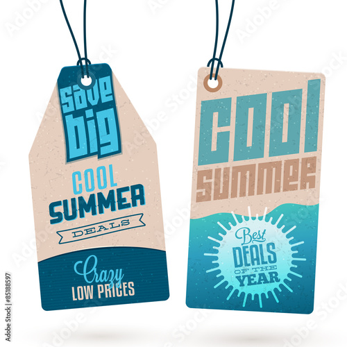 Collection of Vintage Summer Sales Related Hang Tags