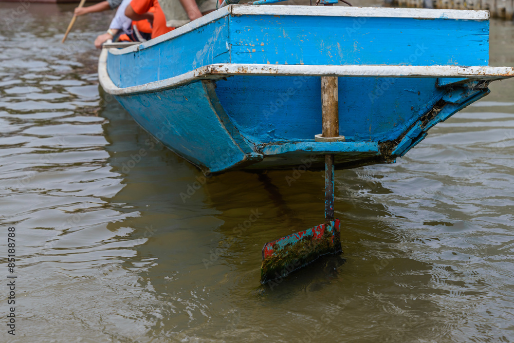 Obraz premium Ship rudder for navigation.