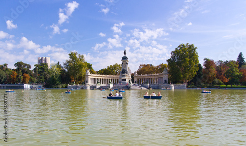 Retiro Park in Madrid