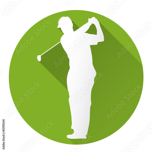 Golf player icon