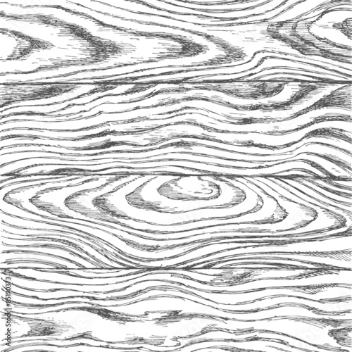 Wooden texture painted by hand in black ink on paper
