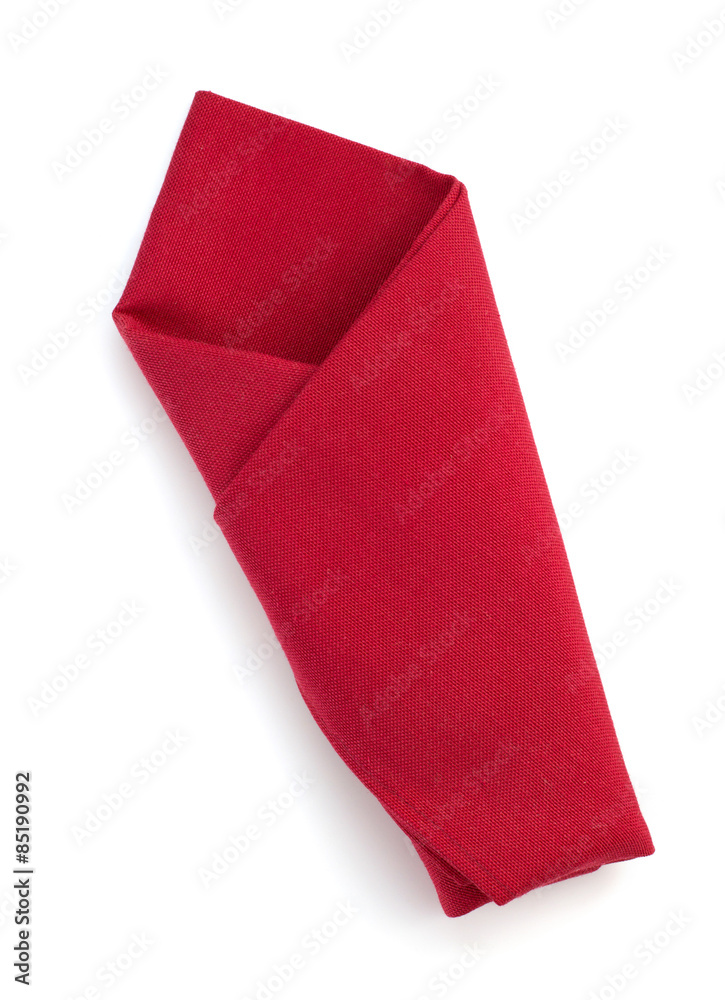 folded napkin isolated on white folded napkin isolated on white