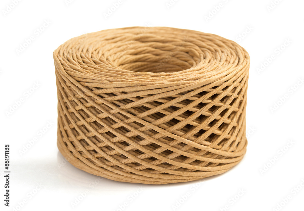 roll of twine cord isolated on white roll of twine cord isolated on white