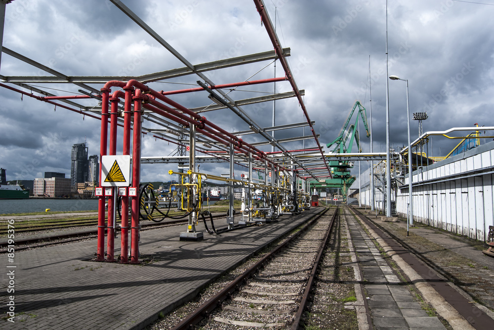 Naklejka premium Port Gdynia