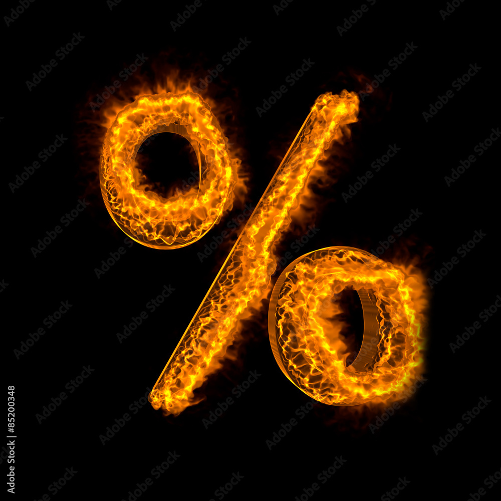 Fire alphabet isolated on black Fire alphabet isolated on black