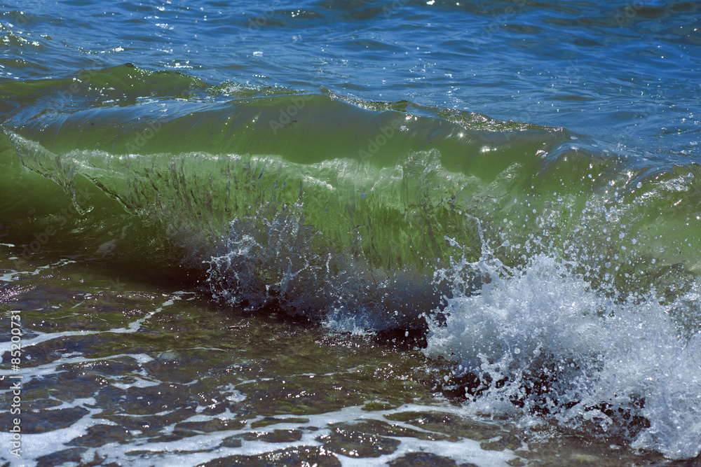 Obraz premium Sea waves. Balck Sea, Crimea, Ukraine June 2015