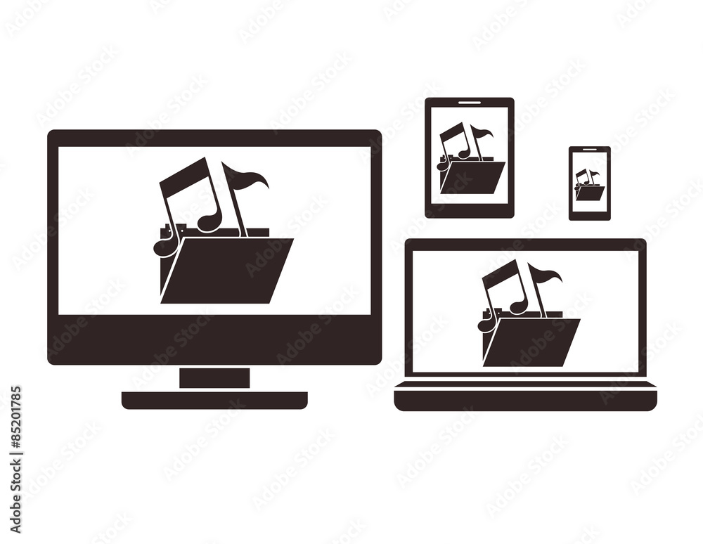 Technology icon design Technology icon design