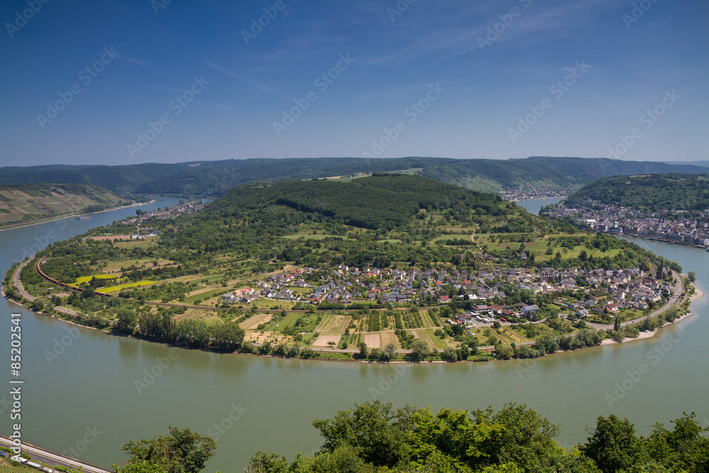 Great bow of the rhine river