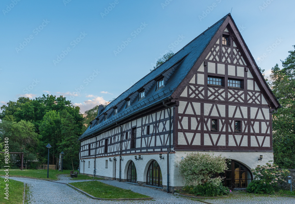 Altes Fachwerkhaus in Weischlitz/Vogtland