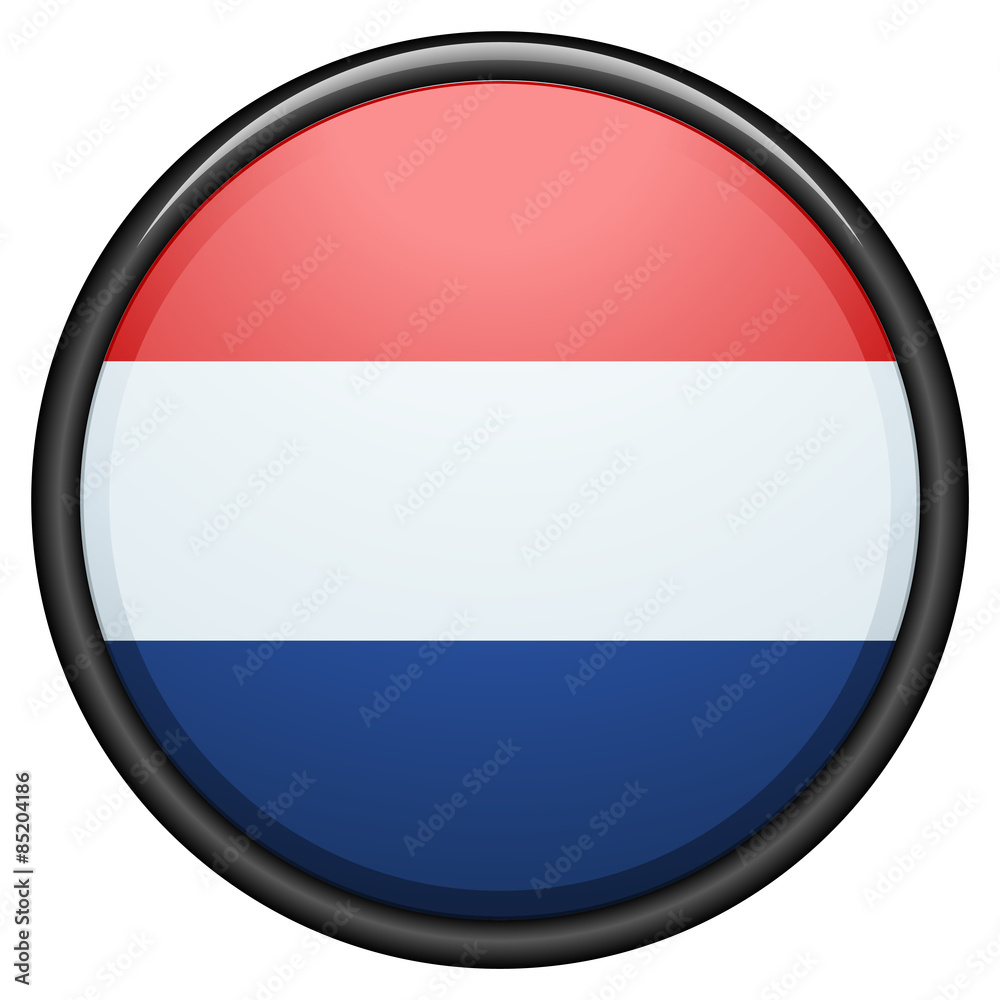Obraz premium Netherlands button