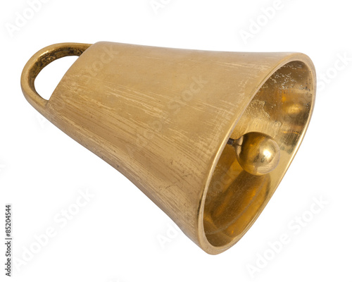 cowbell on white background