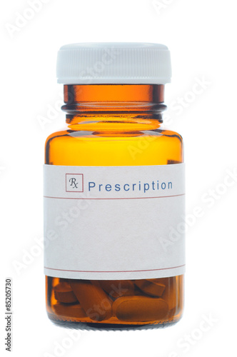 Glass Prescription Bottle