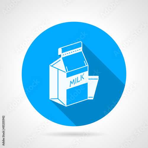 Contour vector icon for pasteurized milk