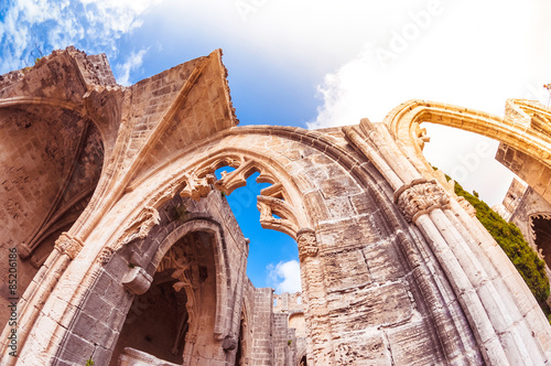 Archs of Bellapais Abbey. Kyrenia District photo