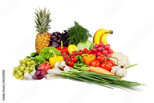 Fototapeta Naklejka Na Ścianę i Meble -  Vegetable, Fruit, Healthy Eating.