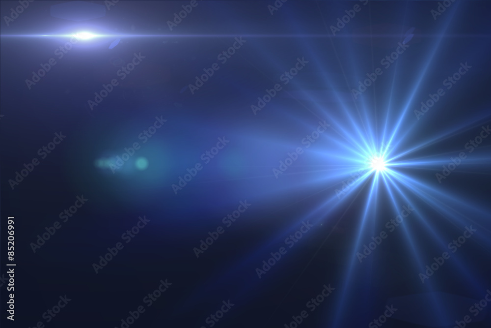 Lens flare effect Lens flare effect