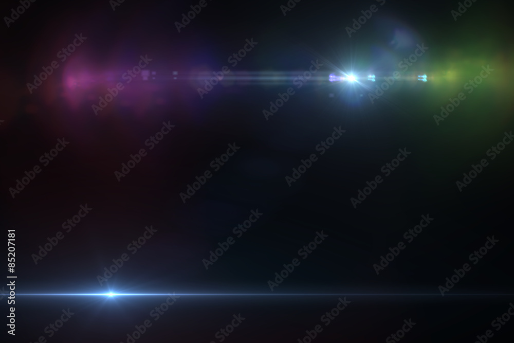 Lens flare effect Lens flare effect