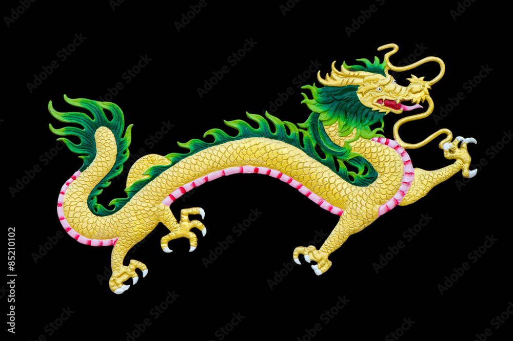 Fototapeta premium Chinese style dragon statue