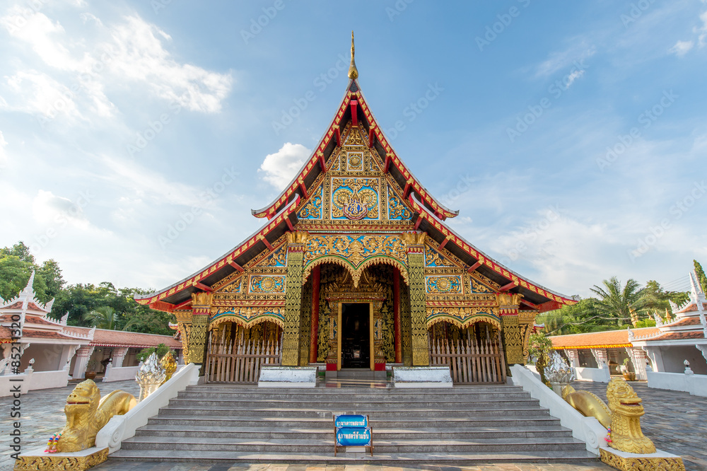 Thai temple in Khao Wong, kalasin Thailand