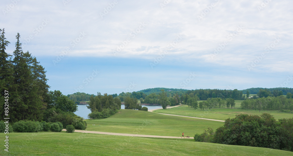 fields and pastures and lake views from Shelburne Farms, Vermont