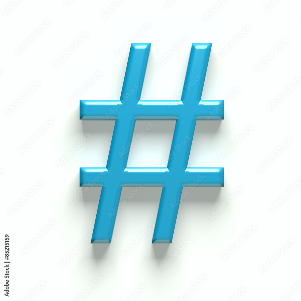 Obraz premium 3D hash tag