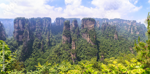 scene of rock mountain in Zhangjiajie National Forest Park,Hunan