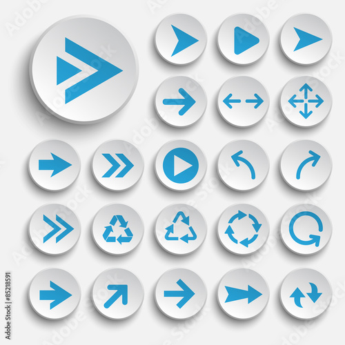 Free Download Arrow icon set. Vector. - GFXLoad