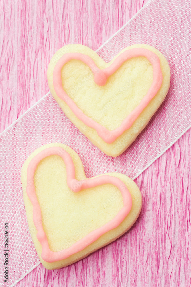 Valentine's Day heart shaped cookies Valentine's Day heart shaped cookies