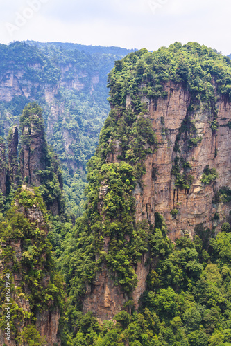 scene of rock mountain in Zhangjiajie National Forest Park,Hunan