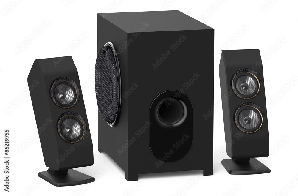 Obraz premium loudspeakers with subwoofer system 2.1