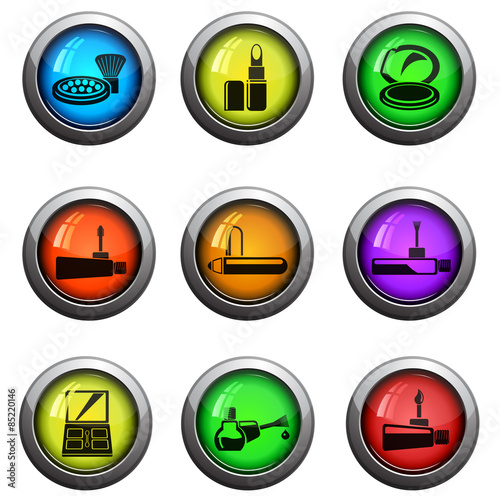 make-up products icons