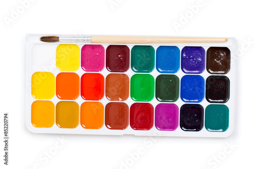 box of watercolors