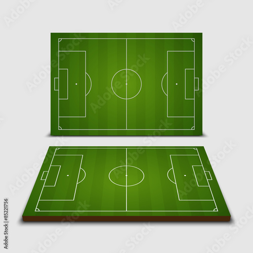 Soccer field - Vector illustration